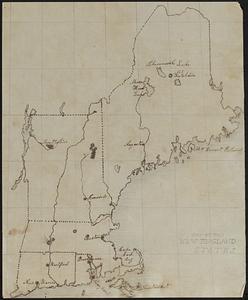Manuscript map of the United States