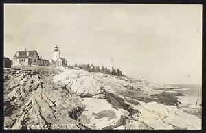 Pemaquid point lighthouse reservation, Maine, which has been turned over to the town of Bristol.