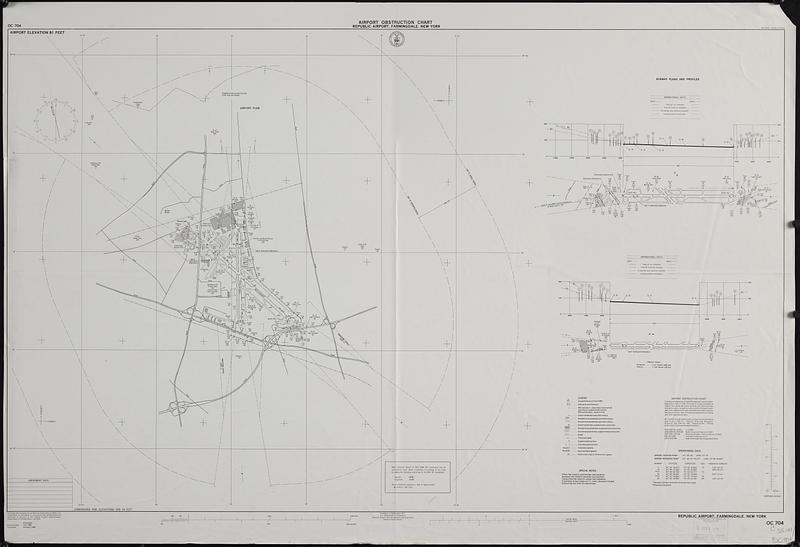 Airport obstruction chart, OC 704, Republic Airport, Farmingdale, New York