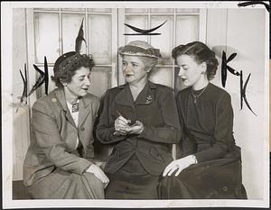 Theresa Donahue, Mrs. Robert E. Keane, Mrs. Gilbert Etheridge