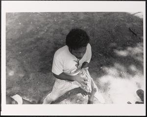 Overhead photo of a young man