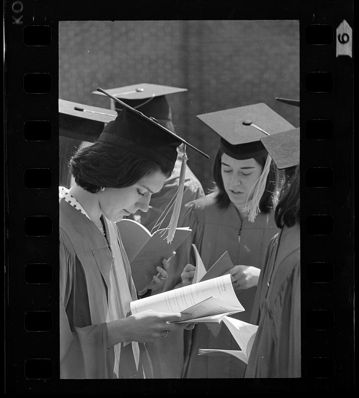 Boston University graduation at BU field, Charles River, Boston