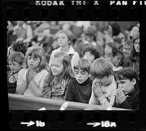 Orphan boys & girls at mass, Brighton