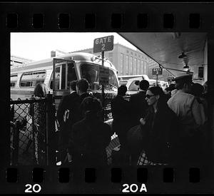 Trailways bus terminal in Park Square, Boston