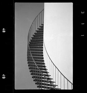Gas storage tank stairs, East Boston