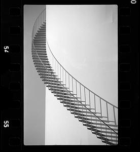 Gas storage tank stairs, East Boston