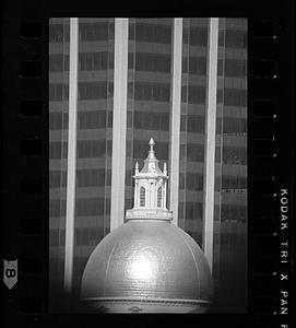 State House dome & McCormick Building (1,000mm lens), Boston