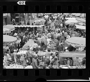 Haymarket Square open-air food sellers, Boston