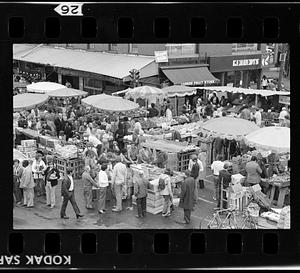 Haymarket Square open-air food sellers, Boston