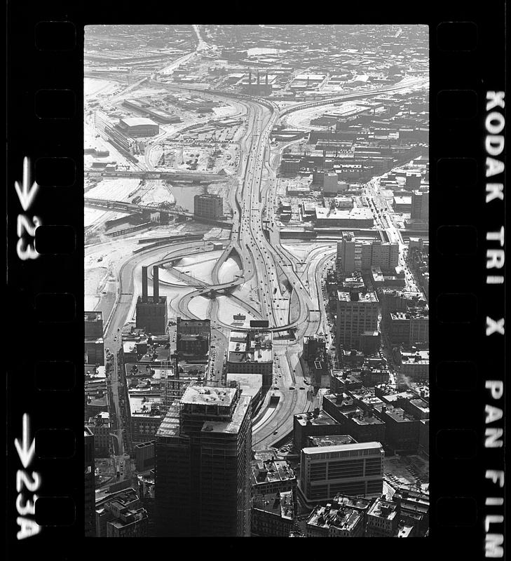 Southeast Expressway looking south (aerial view)