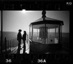 Husband-and-wife lighthouse keepers, Maine