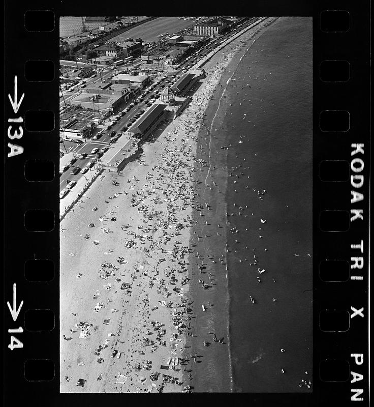 Summer at Revere Beach (aerial) - Digital Commonwealth