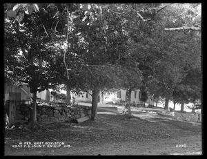 Wachusett Reservoir, Amos F. and John F. Knight's house, on the westerly side of Maple Street, from the southeast, West Boylston, Mass., Oct. 13, 1898