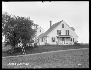 Wachusett Reservoir, Robert W. Morrill's buildings, on the northerly side of Hartwell Street, from the south, West Boylston, Mass., Oct. 17, 1898