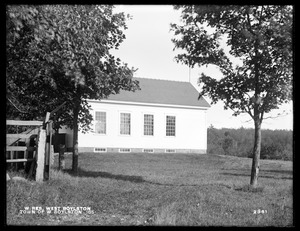 Wachusett Reservoir, Town of West Boylston, schoolhouse, on the corner of Pierce and Maple Streets, from the northwest, West Boylston, Mass., Oct. 17, 1898