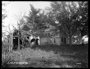 Wachusett Reservoir, Andrew J. Scarlett's house, on the northerly side of Temple Street, from the west, West Boylston, Mass., Oct. 17, 1898