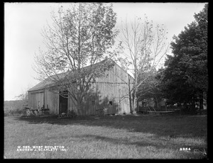 Wachusett Reservoir, Andrew J. Scarlett's buildings, on the northerly side of Temple Street, from the west, West Boylston, Mass., Oct. 17, 1898