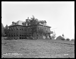 Wachusett Reservoir, County of Worcester, Truant School buildings, from the northwest, Oakdale, West Boylston, Mass., Oct. 20, 1898