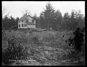Clinton Sewerage, Victor Moisan's house (back), on the west side of High Street, from the north, Lancaster, Mass., Nov. 7, 1898