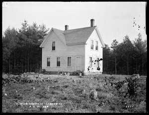 Clinton Sewerage, A. E. McLean's house (back), on the west side of High Street, from the north, Lancaster, Mass., Nov. 7, 1898