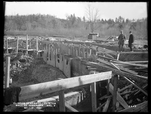 Clinton Sewerage, wall of reservoir, Section 2, Clinton, Mass., Nov. 21, 1898