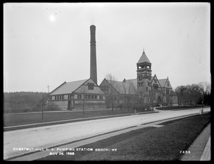 Distribution Department, Chestnut Hill High Service Pumping Station, with addition, Brighton, Mass., Nov. 26, 1898