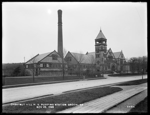 Distribution Department, Chestnut Hill High Service Pumping Station, with addition, Brighton, Mass., Nov. 26, 1898