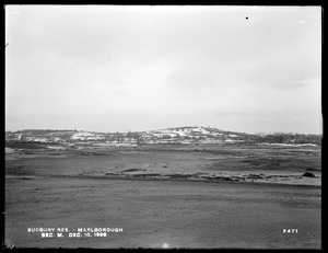 Sudbury Reservoir, Section M, from the southeast, Marlborough, Mass., Dec. 10, 1898