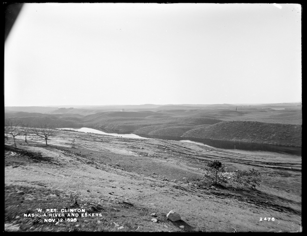 Wachusett Reservoir, Nashua River and Eskers, Clinton, Mass., Nov. 12 ...