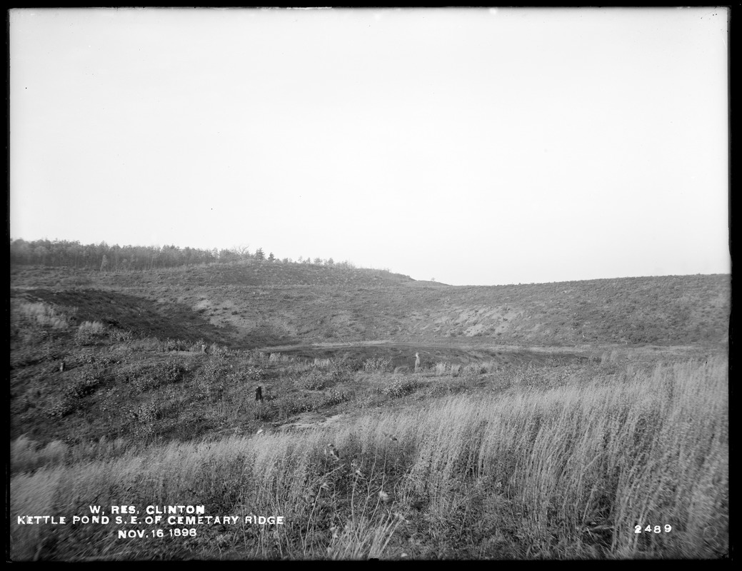 Wachusett Reservoir, Kettle Pond, southeast of Cemetery Ridge, Clinton, Mass., Nov. 16, 1898