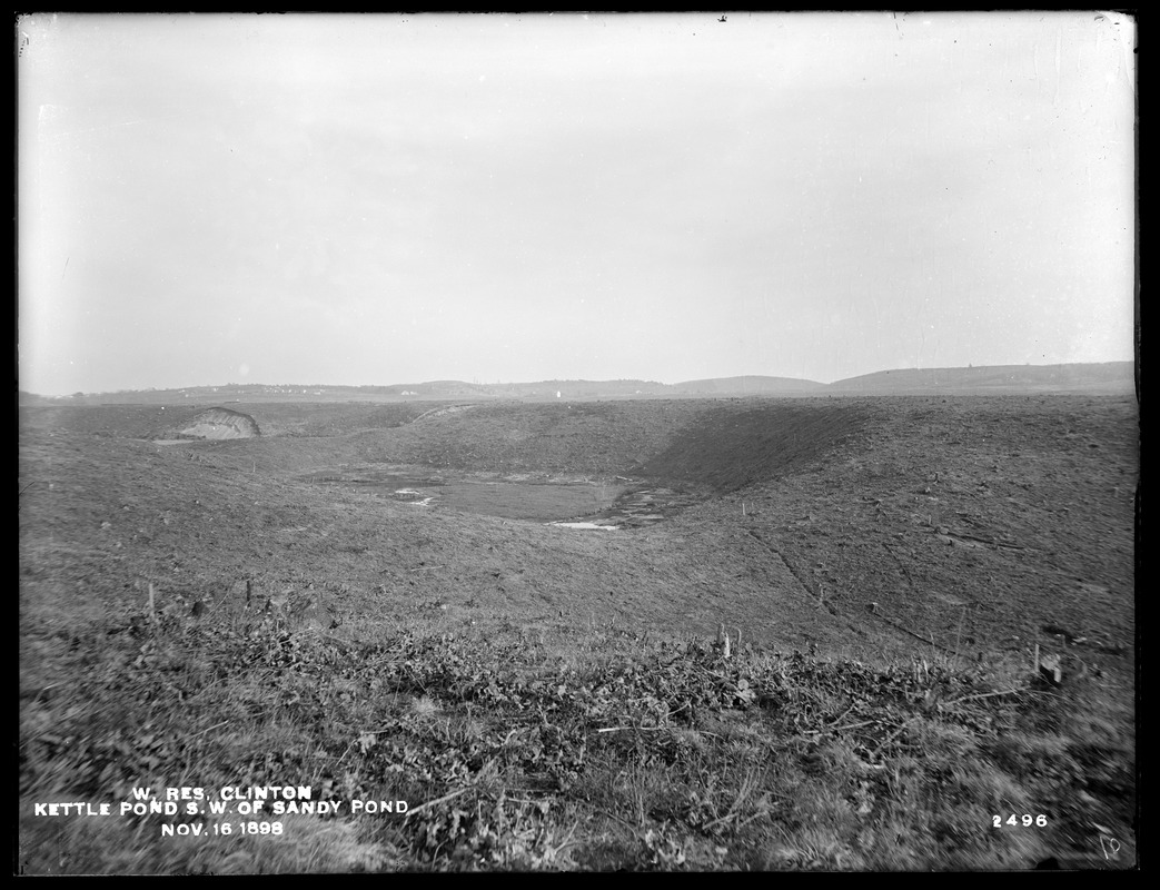 Wachusett Reservoir, Kettle Pond, southwest of Sandy Pond, Clinton, Mass., Nov. 16, 1898
