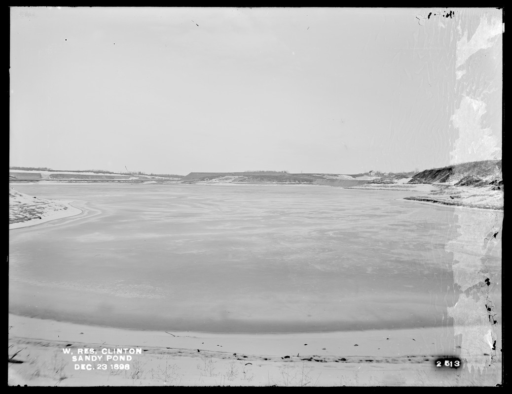 Wachusett Reservoir, Sandy Pond, Clinton, Mass., Dec. 23, 1898