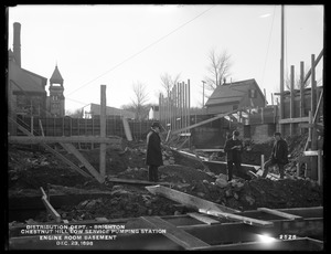 Distribution Department, Chestnut Hill Low Service Pumping Station, engine room basement, Brighton, Mass., Dec. 23, 1898