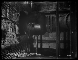 Distribution Department, Chestnut Hill High Service Pumping Station, 48-inch check valve, Brighton, Mass., Dec. 31, 1898