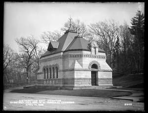 Distribution Department, Chestnut Hill Reservoir, Terminal Chamber, Sudbury Aqueduct, Brighton, Mass., Apr. 14, 1899