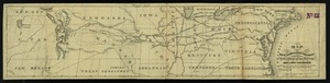 Map of the route to the Kansas gold mines
