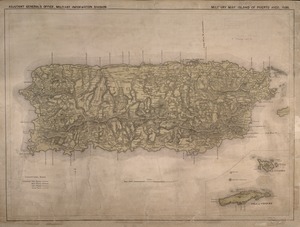 Military map, island of Puerto Rico