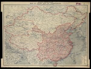 National Geographic Magazine map of China and its territories