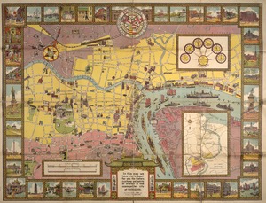 [Illustrated historical map of Shanghai]
