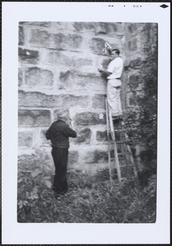 Canton Viaduct, first painting of stonecutters' marks