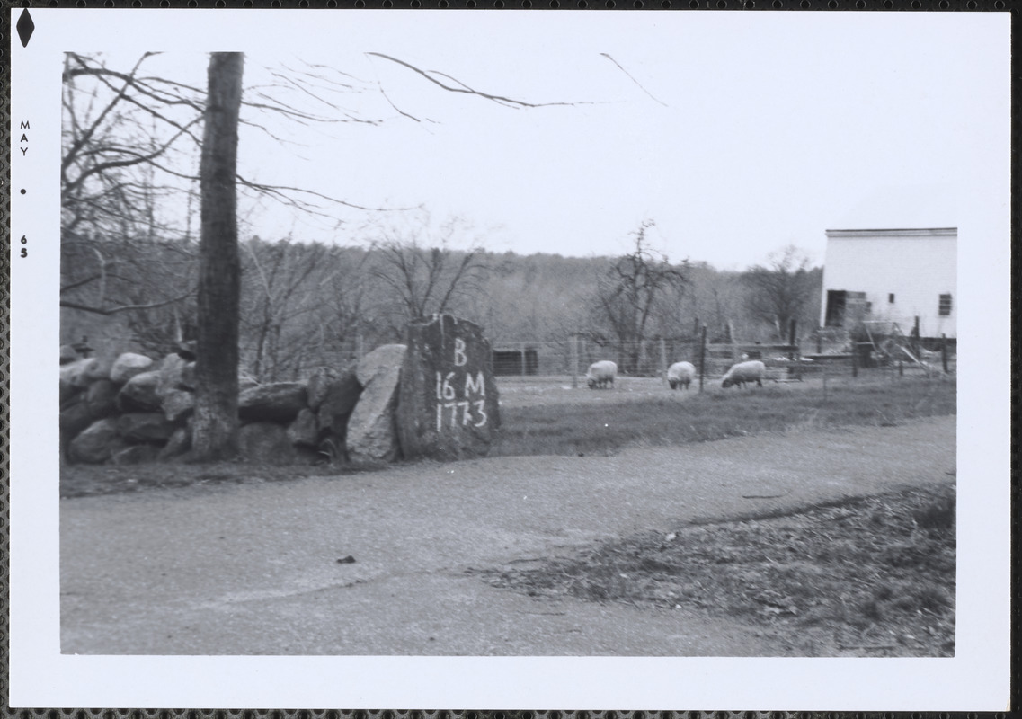 Milestone, Pleasant St., Canton