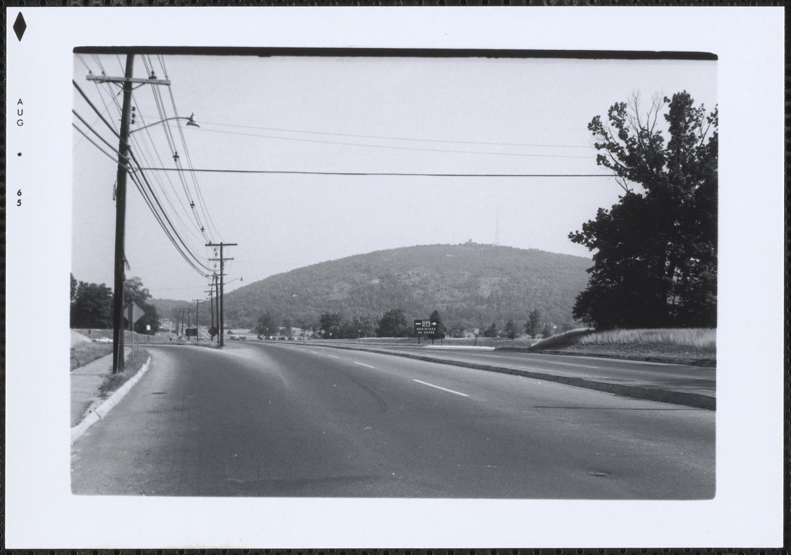 Great Blue Hill, Milton, from Rte. 138 near Rte. 128, Canton