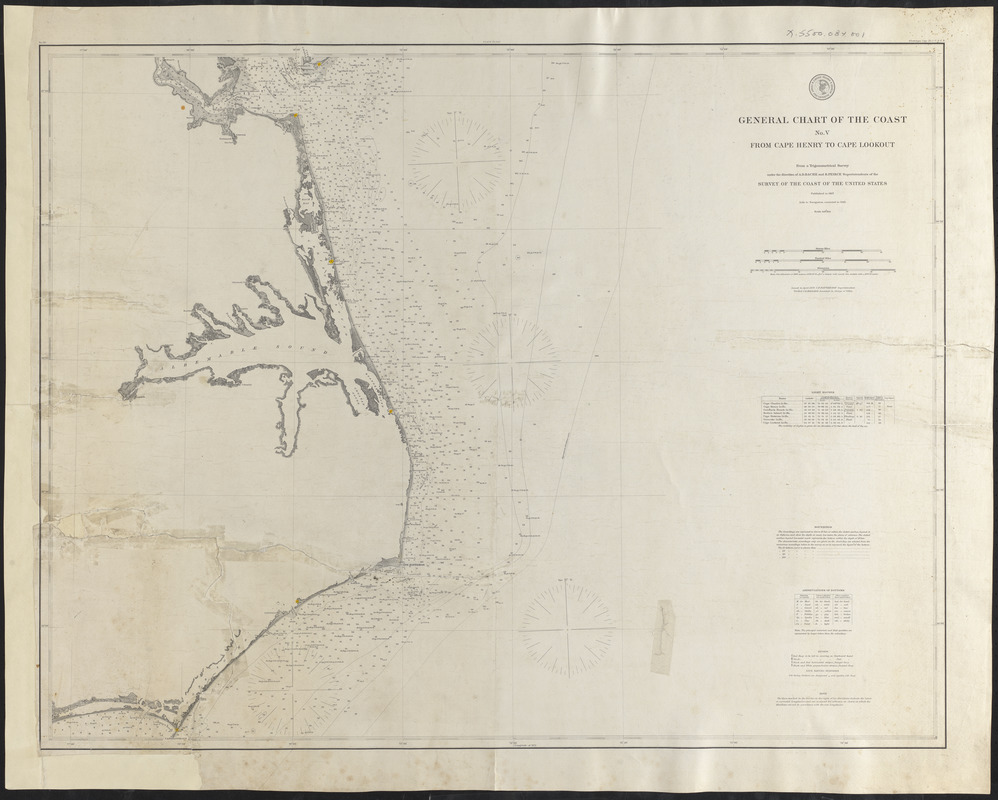 General chart of the coast from Cape Henry to Cape Lookout