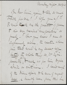 Celia Thaxter autograph letter signed to Annie Fields, [Newtonville, Mass.], 22 April [1872]