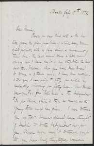 Celia Thaxter autograph letter signed to Annie Fields, Shoals, [N.H.], 17 & 24 July 1872