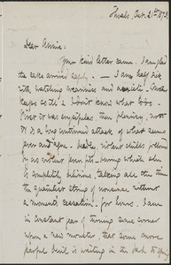 Celia Thaxter autograph letter signed to Annie Fields, Shoals, [N.H.], 21 & [22] October 1873