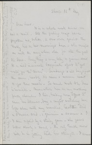 Celia Thaxter autograph letter signed to Annie Fields, Shoals, [N.H.], 16 May [1877]