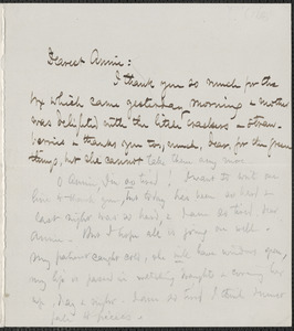 Celia Thaxter autograph letter signed to Annie Fields, Shoals, [N.H.], 27 May 1877