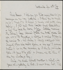 Celia Thaxter autograph letter signed to Annie Fields, Newtonville, [Mass.], 18 April 1878