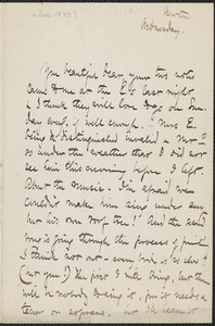 Celia Thaxter autograph letter signed to Annie Fields, Newton, [Mass., January 1879?]